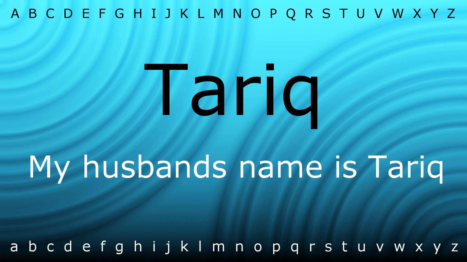اسم طارق بالانجليزي عندما يكتب اسم طارق باللغة الانجليزية يكون اجمل اروع روعه