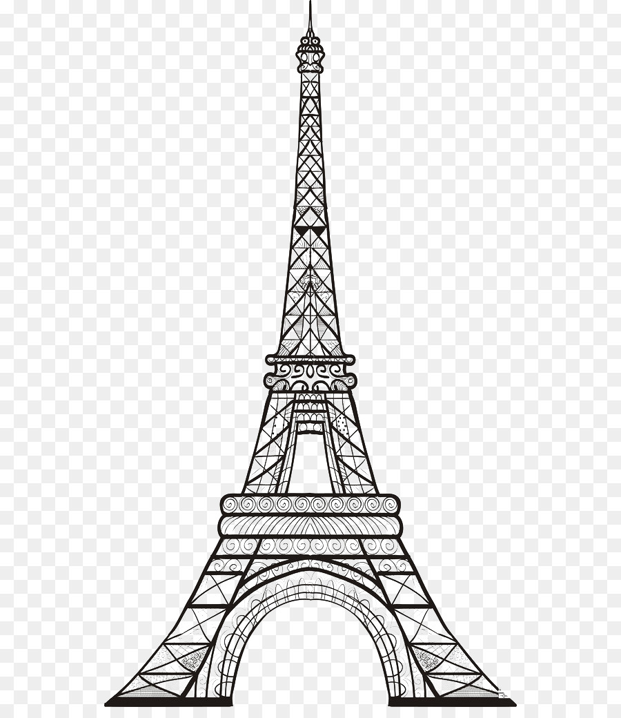 رسم برج ايفل كيفية رسم برج ايفل اروع روعه