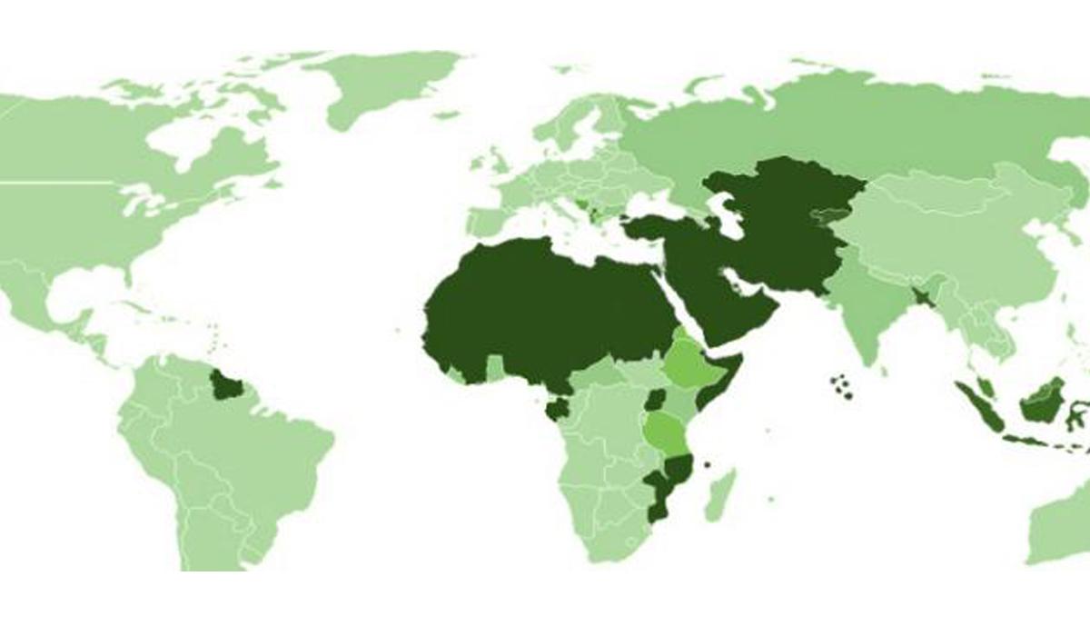 خريطة صماء للعالم الاسلامي - تاريخ العالم الاسلامي ودوله 13274 1