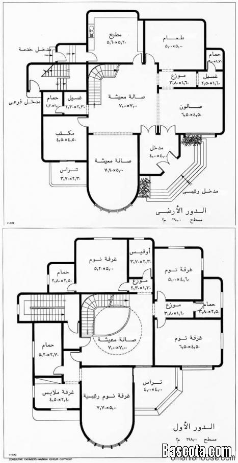 10104 2 خريطة منزل 200 متر في ليبيا , خريطه بالتفصيل لاروع منزل مراد حسون